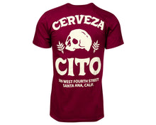 Load image into Gallery viewer, Cerveza Cito Tee - Burgundy