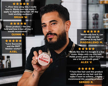 Load image into Gallery viewer, Suavecito Matte Hair Cream reviews image—DHT-blocking complex, lightweight control, supports a fuller-looking style.