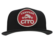 Load image into Gallery viewer, Cerveza Cito Circle Patch Hat Front
