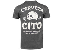 Load image into Gallery viewer, Cerveza Cito Tee - Charcoal Heather Back