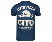 Load image into Gallery viewer, Cerveza Cito Tee - Navy Back