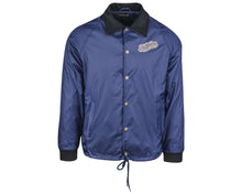 Load image into Gallery viewer, OG Flannel Lined Windbreaker - Navy Front