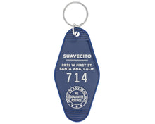 Load image into Gallery viewer, Suavecito Hotel Key Tag - Blue Back
