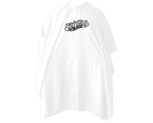 Load image into Gallery viewer, OG Script Barber Cape - White