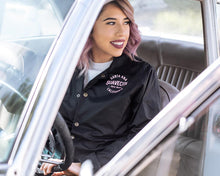 Load image into Gallery viewer, Suavecita Speedster Black Windbreaker - Front