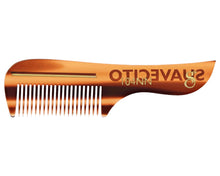 Load image into Gallery viewer, Deluxe Amber Mustache Comb S Logo Side
