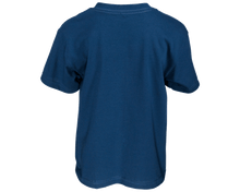 Load image into Gallery viewer, Finger Scoop Blue Tee - Back