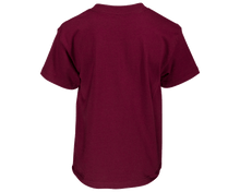 Load image into Gallery viewer, Finger Scoop Burgundy Tee - Back