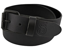 Load image into Gallery viewer, Black OG Script Leather Belt