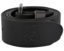 Load image into Gallery viewer, Black OG Script Leather Belt - Front