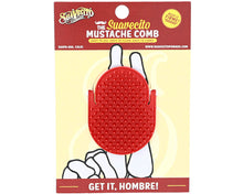 Load image into Gallery viewer, Red Mustache Finger Comb With Packaging
