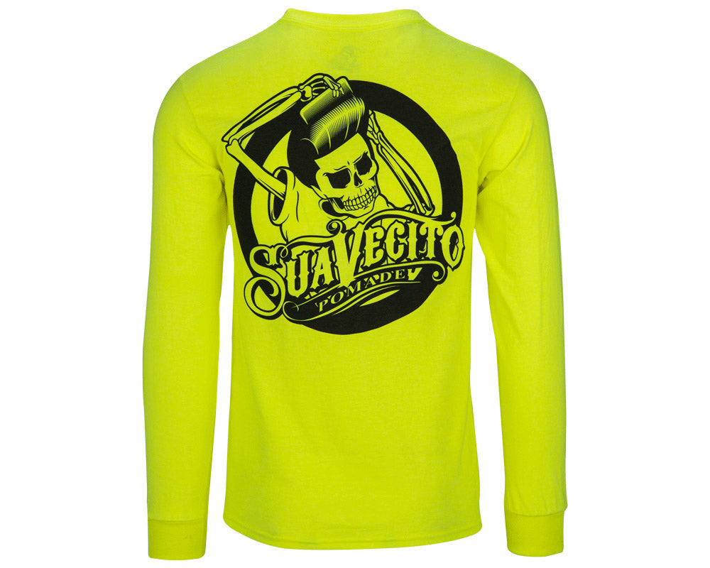 OG Safety Green Tee Long Sleeve Suavecito Pomade