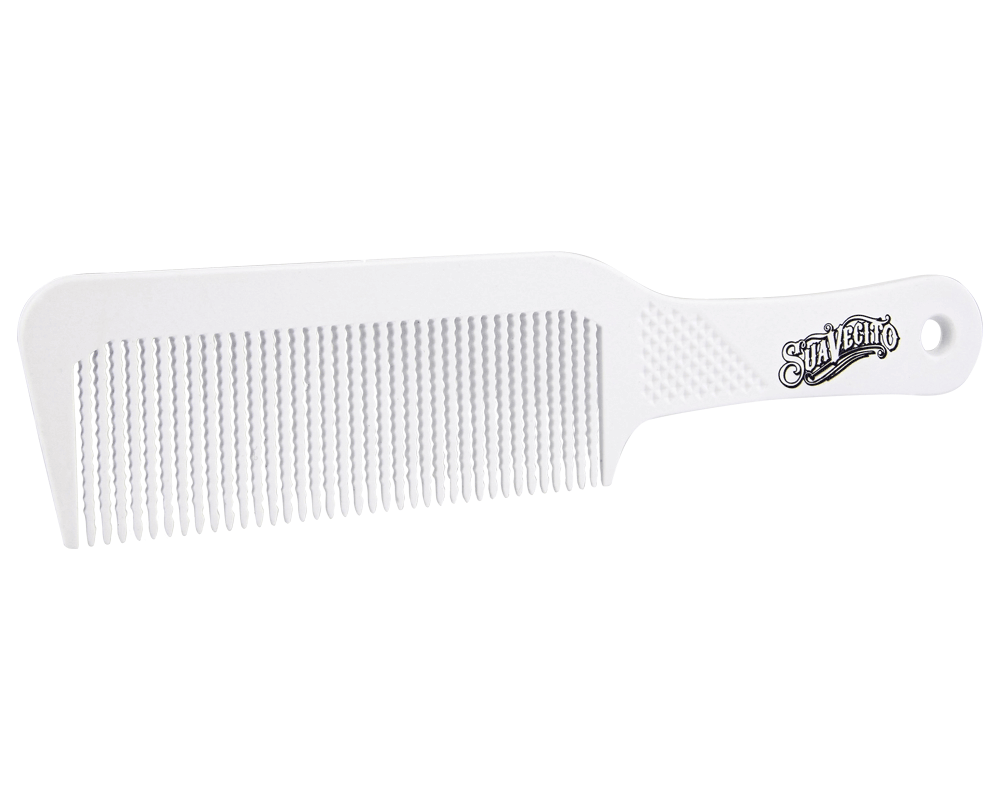 White Clipper Comb - Angled