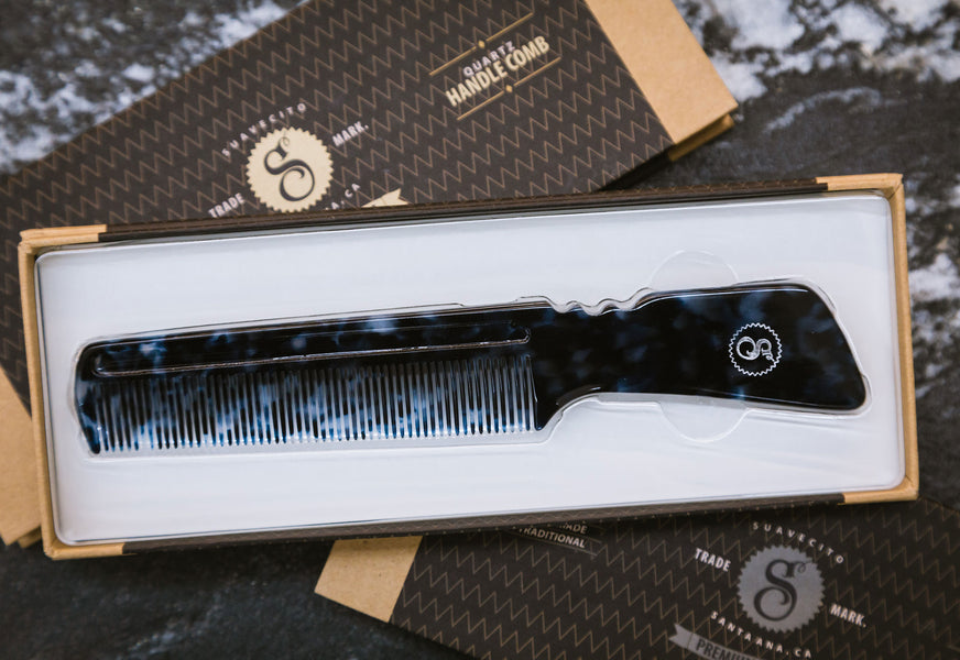 Premium Cobalt Handle Comb, Accentuate That Head Of Hair