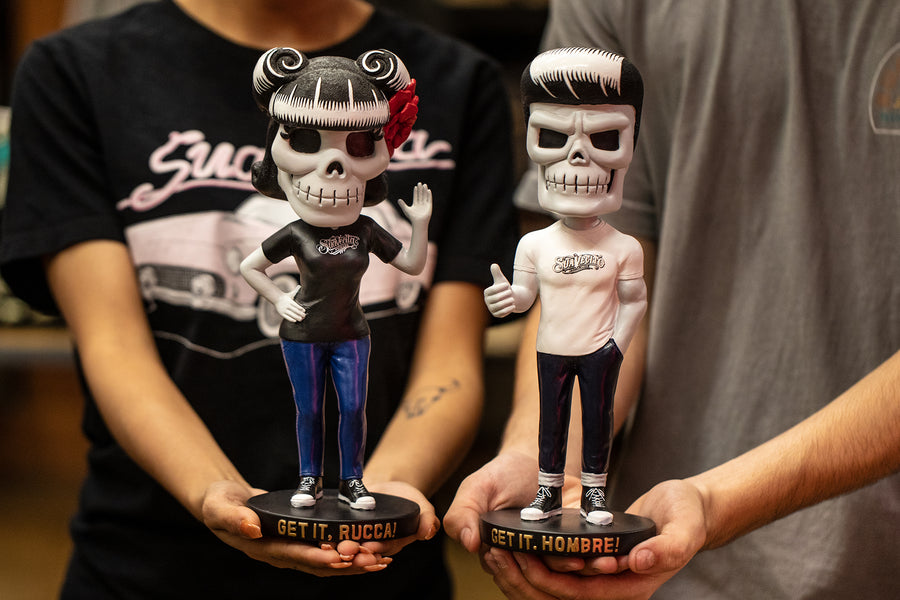 Suavecito & Suavecita Jumbo Bobbleheads!