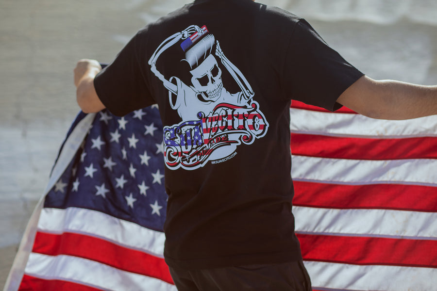 Show your support for Suavecito and your country at the same time!