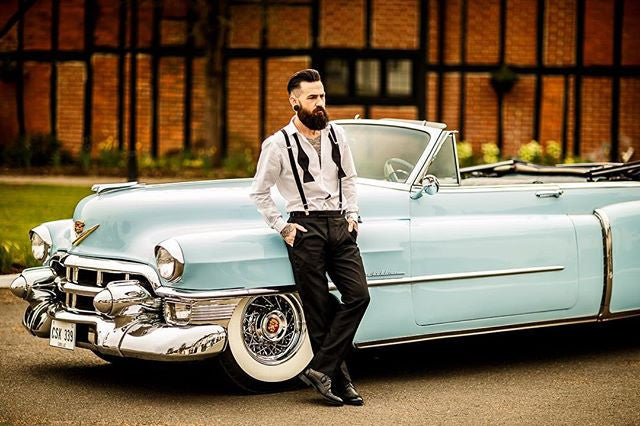 A Badass Cadillac, Suavecito Store Swag and a Sexy Leather Black Belt