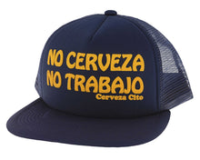 No Cerveza Puff Print Hat - Navy
