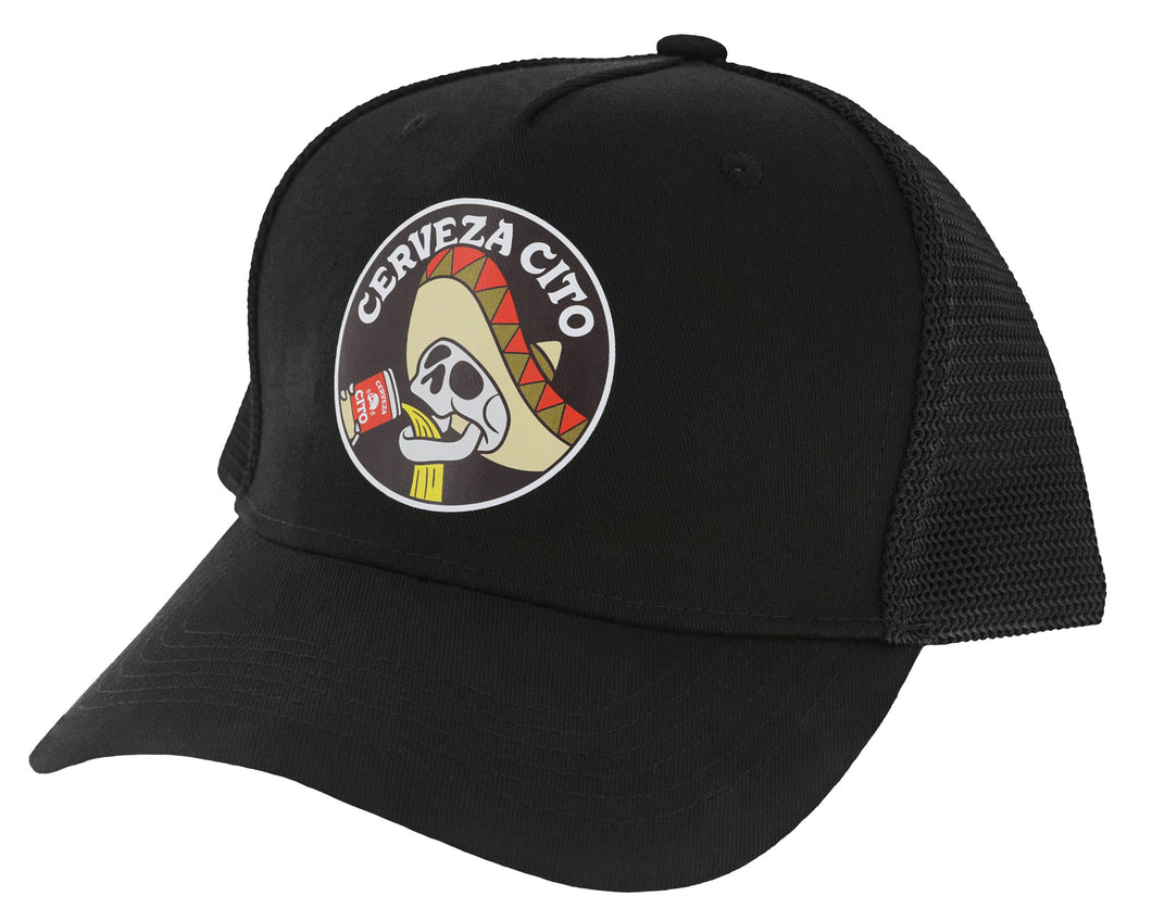 chug trucker hat angled