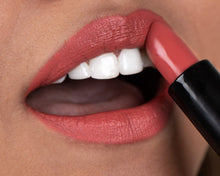 closeup of Daybreak Semi-Matte Lipstick on lips