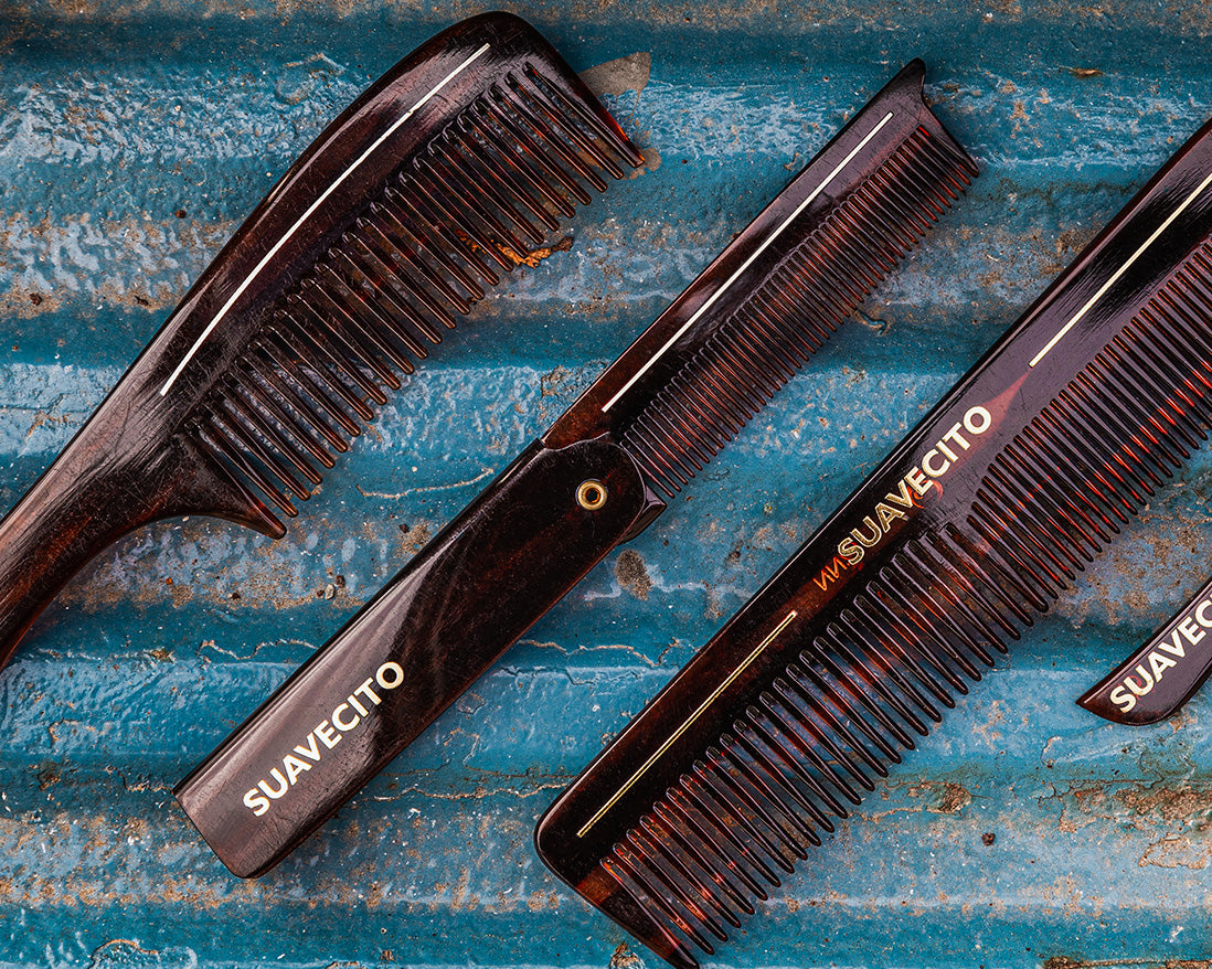 Deluxe Amber Folding Comb – Suavecito Pomade
