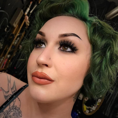 @a.a.beautyeffects wearing Dusk Semi-Matte Lipstick