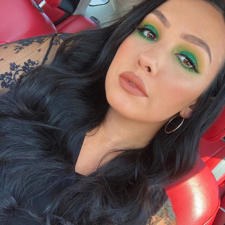 @danielleelisee wearing Dusk Semi-Matte Lipstick