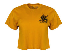 Load image into Gallery viewer, Eagle Womens Crop Top Mustard - Front
