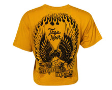 Load image into Gallery viewer, Eagle Womens Crop Top Mustard - Back
