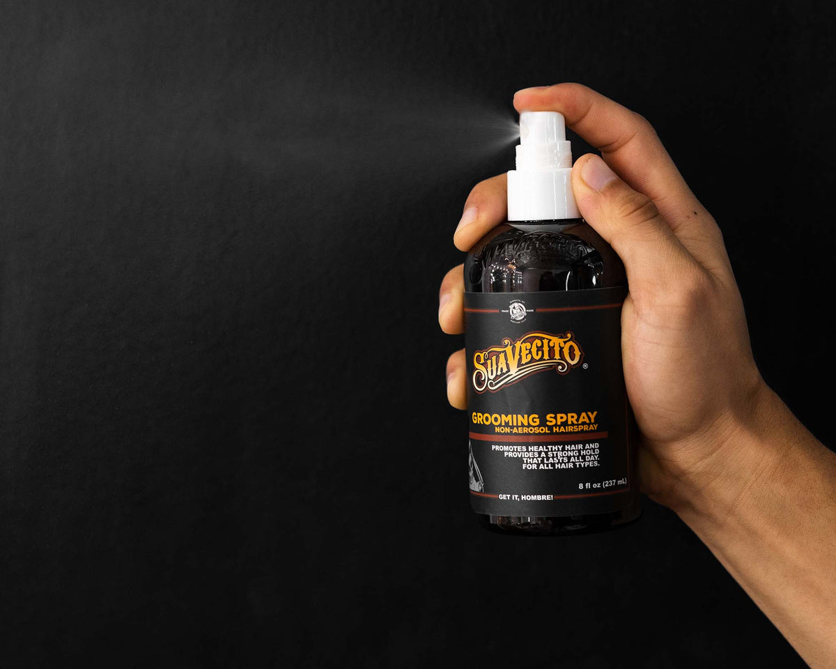 Suavecito Hair Cream - being used