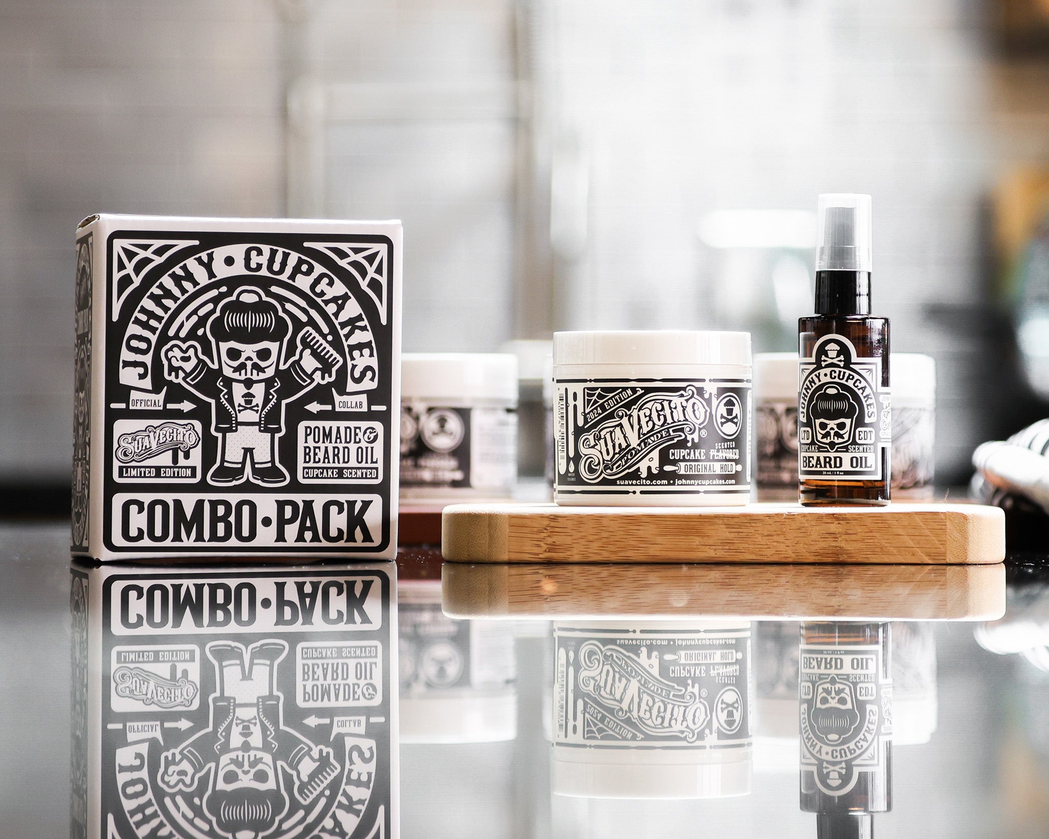 Suavecito X Johnny Cupcakes Combo Pack – Suavecito Pomade