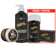 Load image into Gallery viewer, Firme Hold Pomade &amp; OG Shampoo + Free Deodorant &amp; Soap
