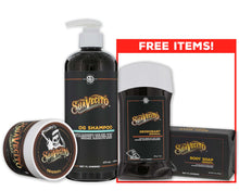 Load image into Gallery viewer, Original Pomade &amp; OG Shampoo + Free Deodorant &amp; Soap
