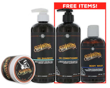 Load image into Gallery viewer, Clay Pomade &amp; OG Shampoo + Free Conditioner &amp; Body Wash
