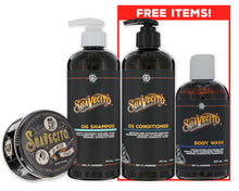 Load image into Gallery viewer, Oil Based Pomade &amp; OG Shampoo + Free Conditioner &amp; Body Wash
