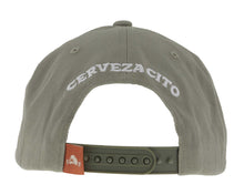 Load image into Gallery viewer, Salud Patch Hat. Gray cap with &#39;Cerveza Cito&#39; text on the back against a white background
