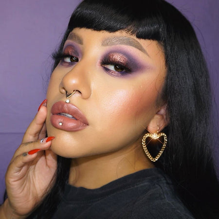 @badgal_mua wearing Santa Ana Semi-Matte Lipstick