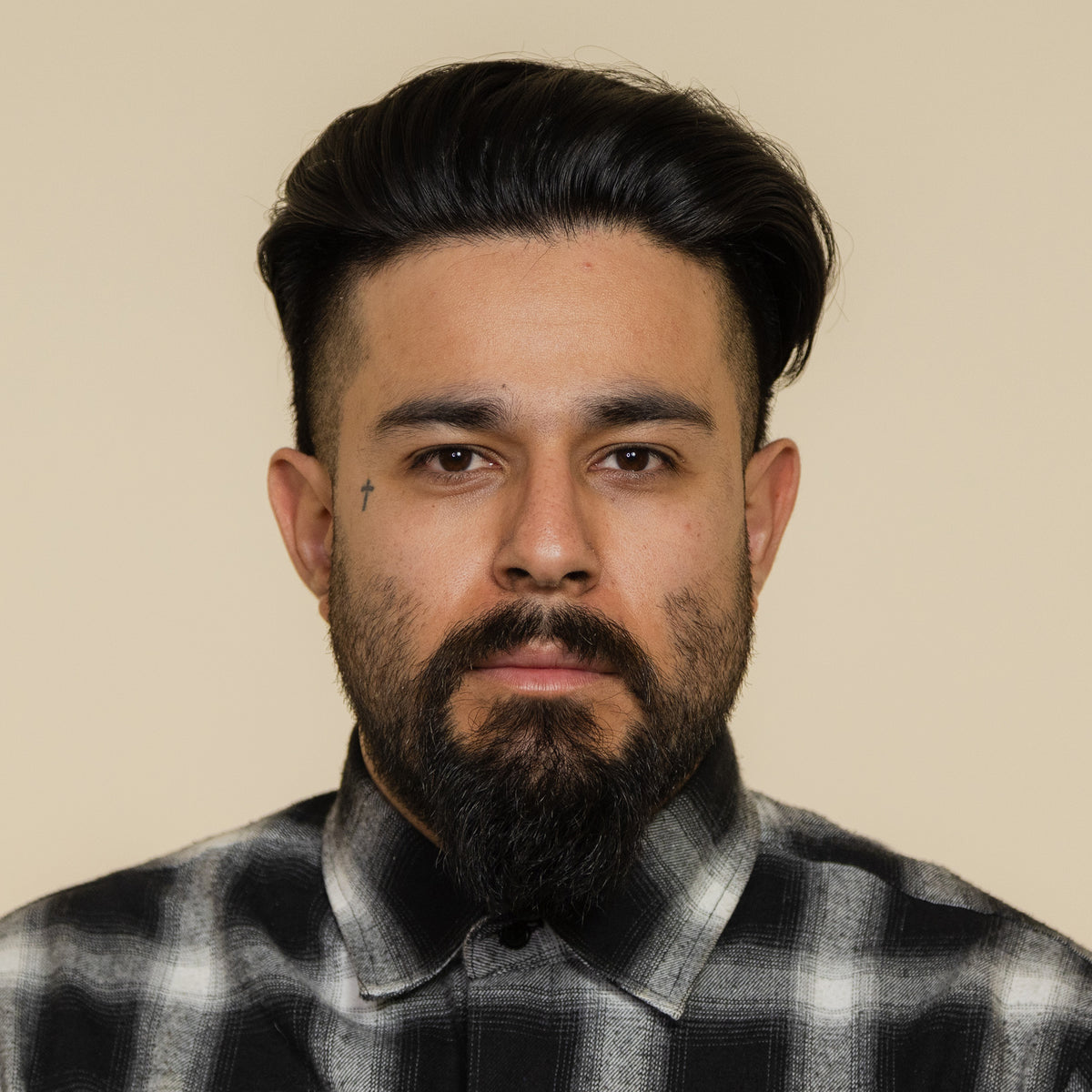 man with hair styled with Suavecito Sea Salt Spray