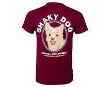 Load image into Gallery viewer, Shaky Dog Tee - Burgundy - Back

