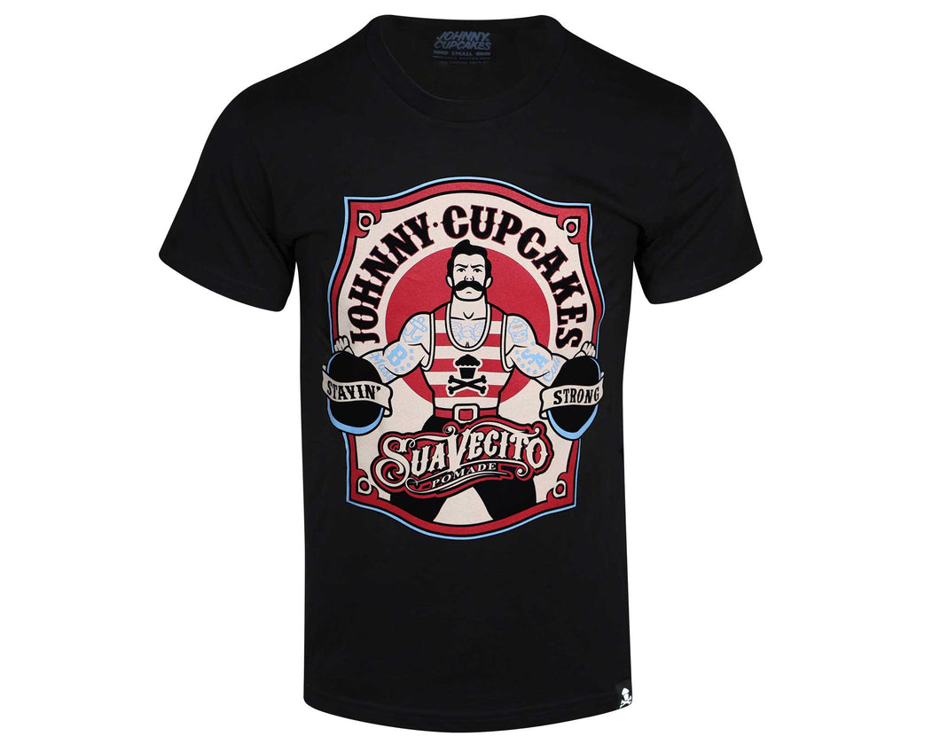 Suavecito X Johnny Cupcakes - Stayin Strong Tee - Front