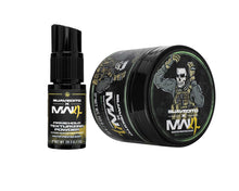 Load image into Gallery viewer, Suavecito X Call of Duty Matte Pomade &amp; Firme Hold Texturizing Powder on a white background
