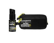Load image into Gallery viewer, Suavecito X Call of Duty Firme Hold Texturizing Powder and Dopp Bag on a white background 

