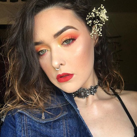 @babyjay_makeup wearing Strut Semi-Matte Lipstick