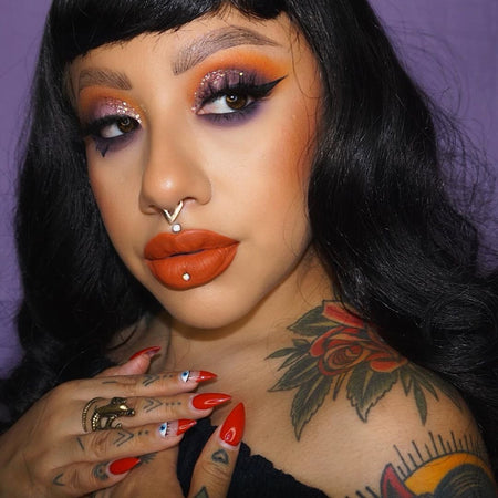 @badgal_mua wearing Foxy Lipgrip
