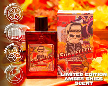 limited edition amber skies scent: bergamot, whiskey, jasmine, amber