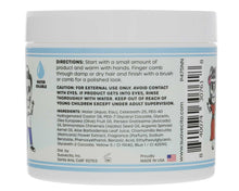 Back label of a Suavecito product with directions and ingredients on a white background