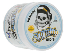 Suavecito Kids pomade container with skull design on a white background