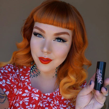 @minthairstudio wearing Strut Semi-Matte Lipstick