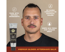 premium blends aftershave balm: made with natural ingredients, no harsh chemicals or artificial colors, keeps skin fresh and looking great