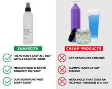 Comparison between Suavecita Styling Spray and Cheap products 